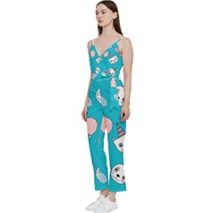 V-Neck Camisole Jumpsuit 