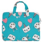 Birtay Cats Bunnies, Koteto MacBook Pro 15  Double Pocket Laptop Bag 