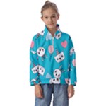 Birtay Cats Bunnies, Koteto Kids  Half Zip Hoodie