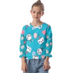 Birtay Cats Bunnies, Koteto Kids  Cuff Sleeve Top