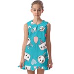 Birtay Cats Bunnies, Koteto Kids  Pilgrim Collar Ruffle Hem Dress