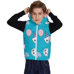 Birtay Cats Bunnies, Koteto Kids  Stylish Hooded Puffer Vest from ArtsNow.com