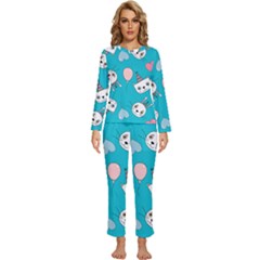 Womens  Long Sleeve Lightweight Pajamas Set 