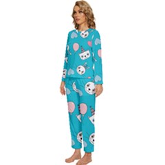 Womens  Long Sleeve Lightweight Pajamas Set 