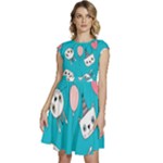 Birtay Cats Bunnies, Koteto Cap Sleeve High Waist Dress