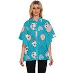 Birtay Cats Bunnies, Koteto Women s Batwing Button Up Shirt