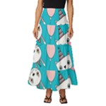 Birtay Cats Bunnies, Koteto Tiered Ruffle Maxi Skirt