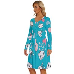 Long Sleeve Dress With Pocket 