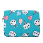 Birtay Cats Bunnies, Koteto 14  Vertical Laptop Sleeve Case With Pocket