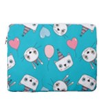 Birtay Cats Bunnies, Koteto 15  Vertical Laptop Sleeve Case With Pocket