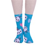 Birtay Cats Bunnies, Koteto Smooth Crew Length Tube Socks