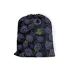 Blackberry Fruit, Fruit Drawstring Pouch (Large)