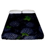 Blackberry Fruit, Fruit Fitted Sheet (Queen Size)