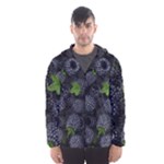 Blackberry Fruit, Fruit Men s Hooded Windbreaker