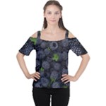 Blackberry Fruit, Fruit Cutout Shoulder T-Shirt