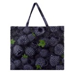 Blackberry Fruit, Fruit Zipper Large Tote Bag