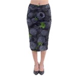 Blackberry Fruit, Fruit Midi Pencil Skirt