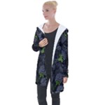 Blackberry Fruit, Fruit Longline Hooded Cardigan