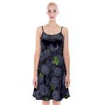 Blackberry Fruit, Fruit Spaghetti Strap Velvet Dress