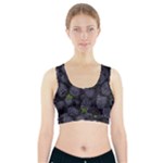 Blackberry Fruit, Fruit Sports Bra With Pocket