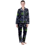 Blackberry Fruit, Fruit Women s Long Sleeve Satin Pajamas Set	