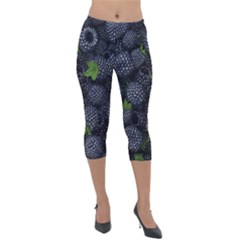 Lightweight Velour Capri Leggings  