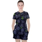 Blackberry Fruit, Fruit Women s T-Shirt and Shorts Set