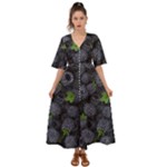 Blackberry Fruit, Fruit Kimono Sleeve Boho Dress