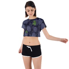 Tie Back Short Sleeve Crop T-Shirt 