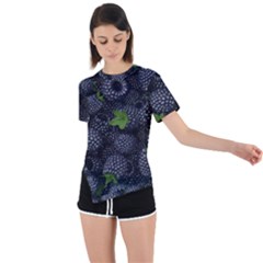 Asymmetrical Short Sleeve Sports T-Shirt 