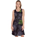 Blackberry Fruit, Fruit Knee Length Skater Dress With Pockets