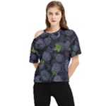 Blackberry Fruit, Fruit One Shoulder Cut Out T-Shirt