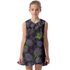 Kids  Pilgrim Collar Ruffle Hem Dress 