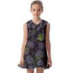 Blackberry Fruit, Fruit Kids  Pilgrim Collar Ruffle Hem Dress