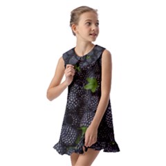 Kids  Pilgrim Collar Ruffle Hem Dress 