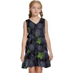 Blackberry Fruit, Fruit Kids  Sleeveless Tiered Mini Dress