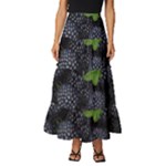 Blackberry Fruit, Fruit Tiered Ruffle Maxi Skirt