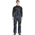 Blackberry Fruit, Fruit Men s Side Zip Front Pouch Ski And Snowboard Bib Pants	