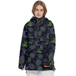 Blackberry Fruit, Fruit Women s Pullover Zip Ski and Snowboard Waterproof Breathable Jacket