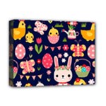 Bunny - Easter Pattern Deluxe Canvas 16  x 12  (Stretched) 