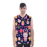 Bunny - Easter Pattern Men s Basketball Tank Top