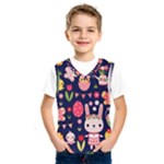 Bunny - Easter Pattern Kids  Basketball Tank Top