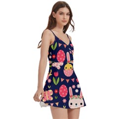 Body Wrap Sleeveless V-Neck Mini Dress 