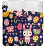 Bunny - Easter Pattern Duvet Cover Double Side (King Size)