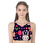 Bunny - Easter Pattern Tank Bikini Top