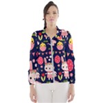 Bunny - Easter Pattern Women s Windbreaker