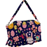 Bunny - Easter Pattern Canvas Crossbody Bag