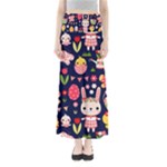 Bunny - Easter Pattern Full Length Maxi Skirt