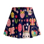 Bunny - Easter Pattern Mini Flare Skirt