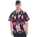 Bunny - Easter Pattern Men s Short Sleeve Shirt